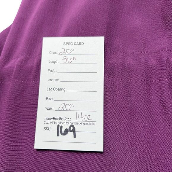 Eileen Fisher Tie Waist Button-Down Dress in Currant Purple Size Medium - Picture 7 of 7